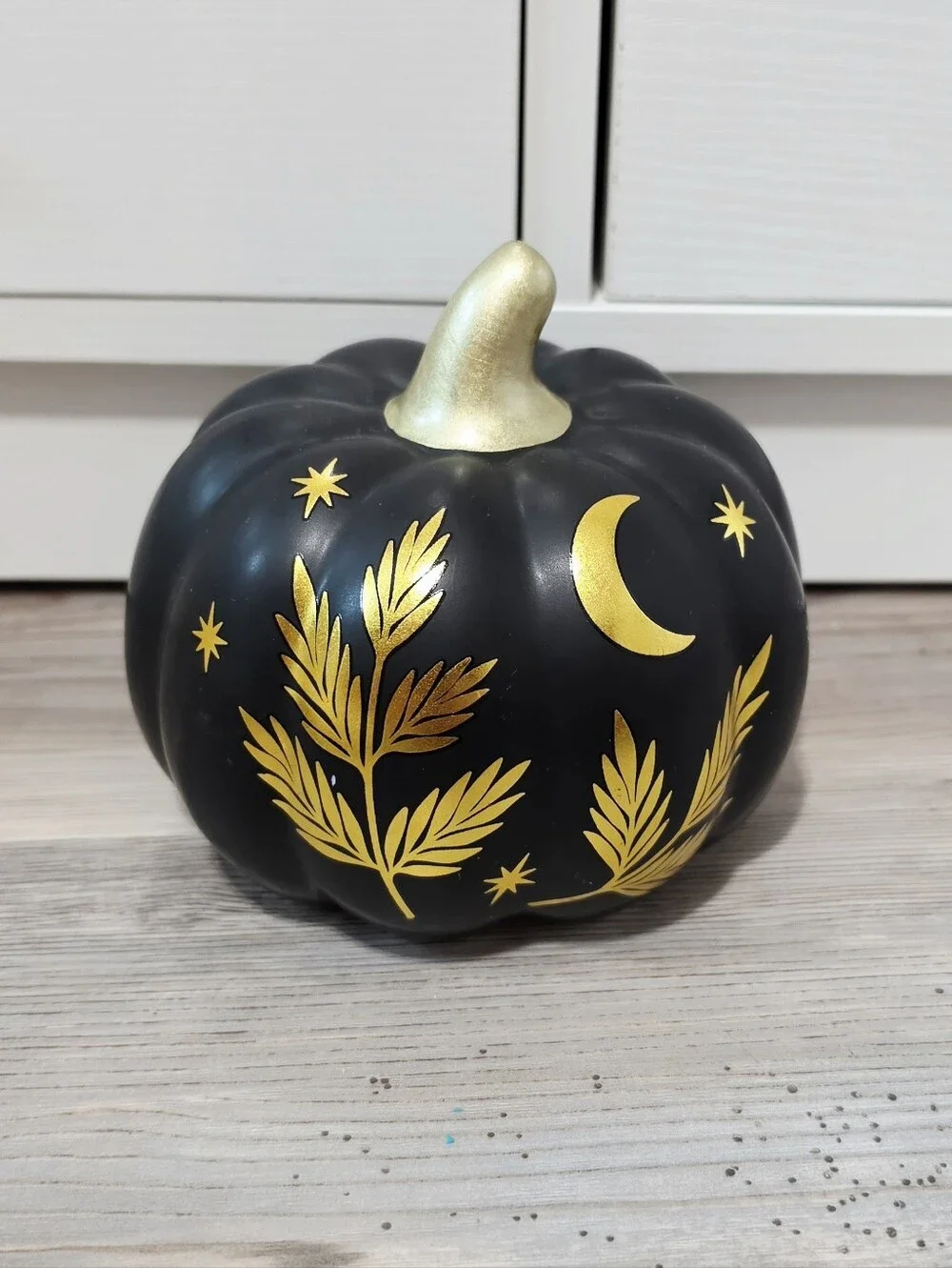 Target Bullseye Playground Halloween 2026 Ceramic Pumpkin - Black & Gold